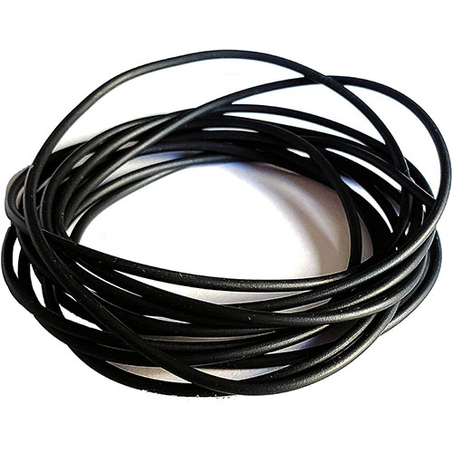 ROUND BLACK RUBBER CORD